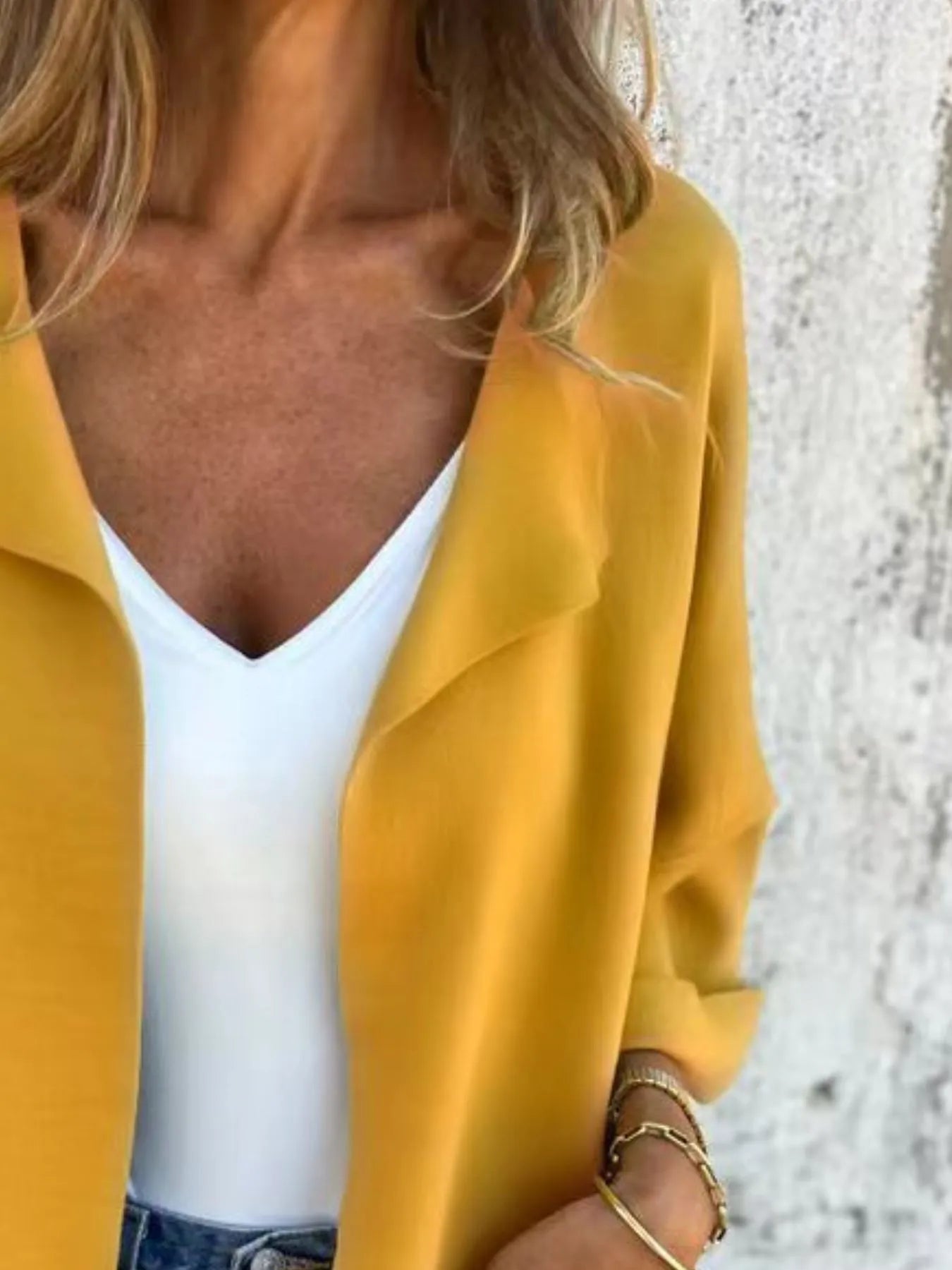Full Size Open Front 3/4 Sleeve Cardigan Plus Size 