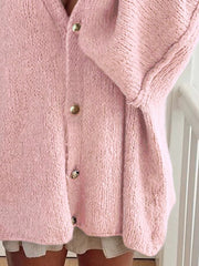 Oversized Knit Button Up Cardigan 