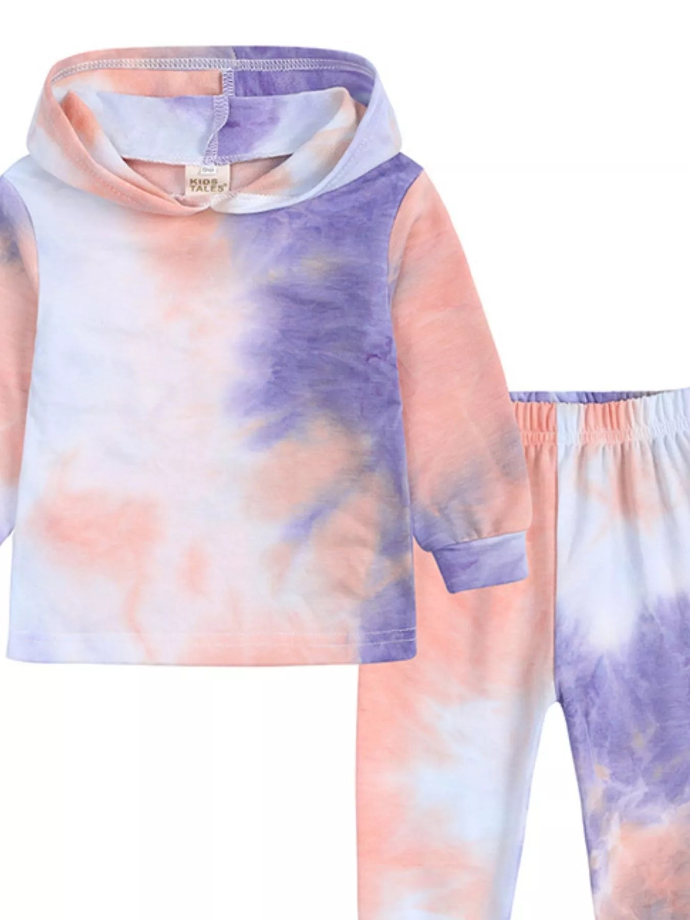Children's Tie-Dye Hoodie and Pants Set 