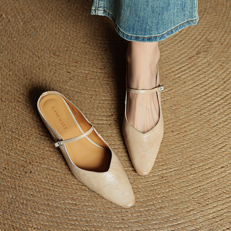 Bella Women's Mules | Genuine Leather, Comfortable Design 