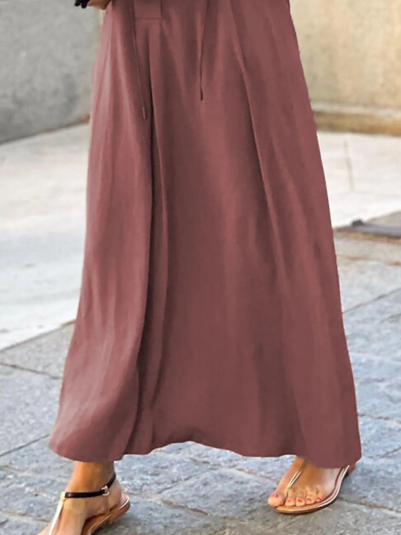 Full Size Solid Color Maxi Shirt Dress Plus Size 
