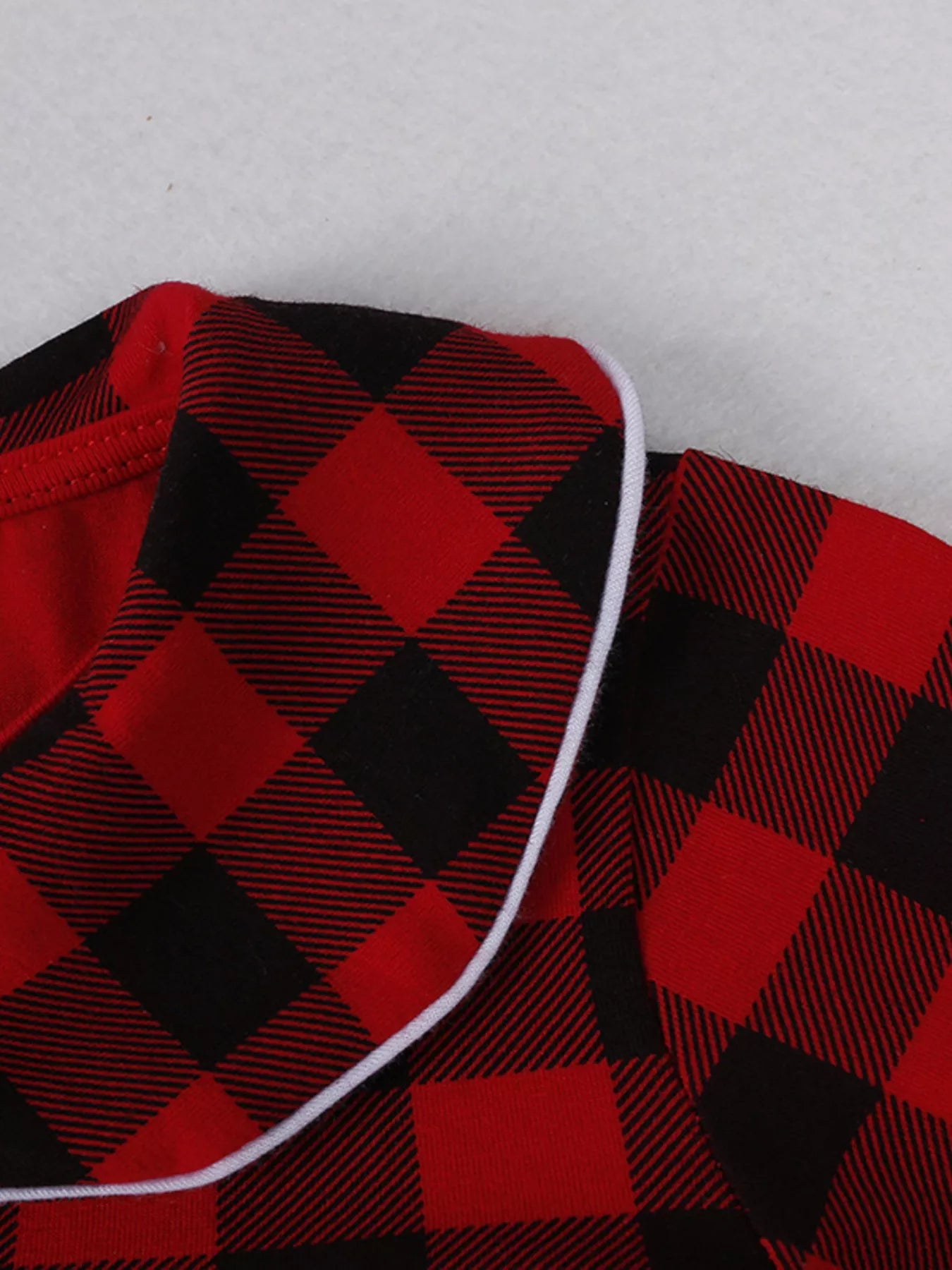 Children's Plaid Ruffle Hem Long Sleeve Dress 