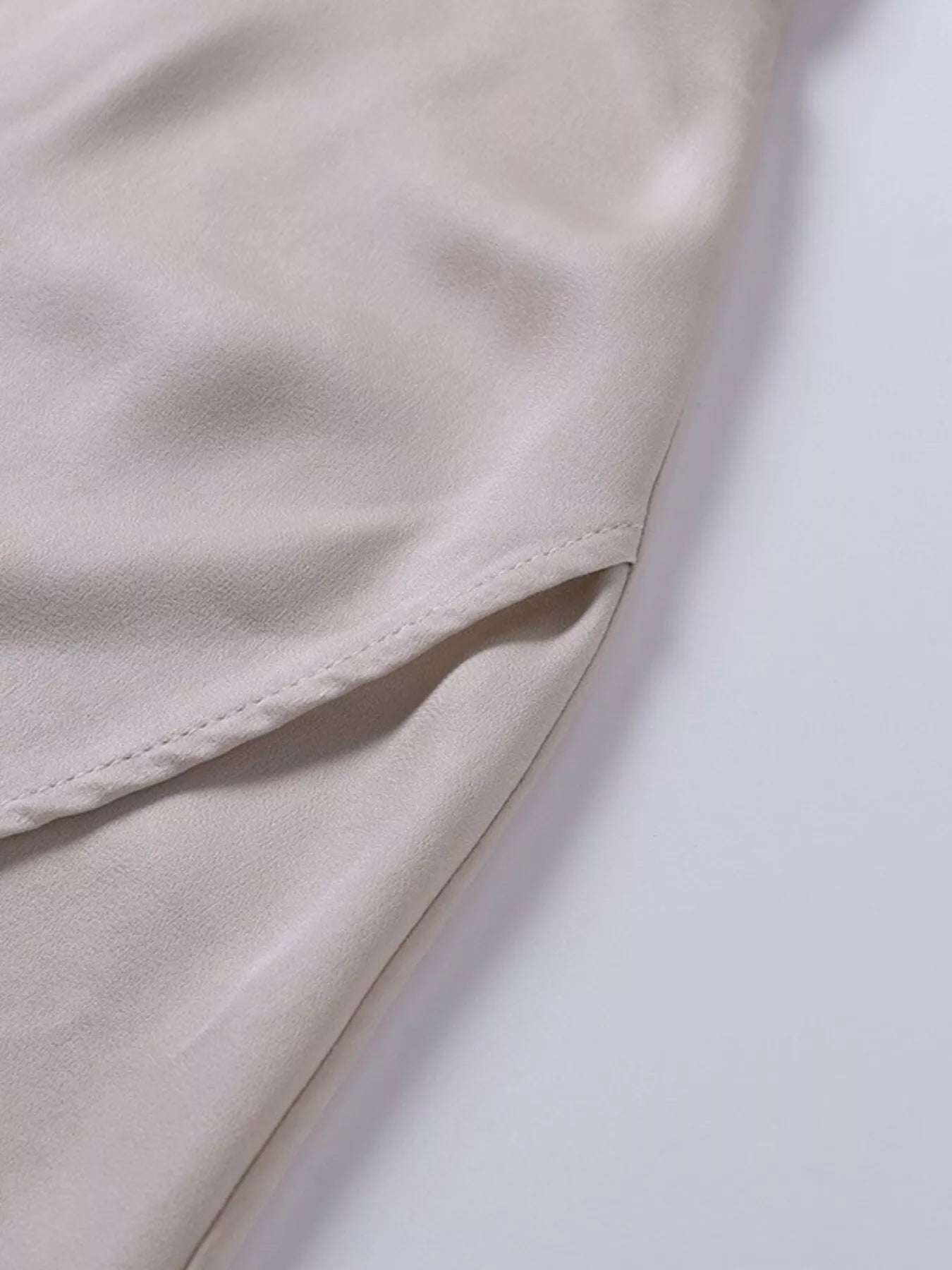Ruched Slit Spaghetti Strap Dress 