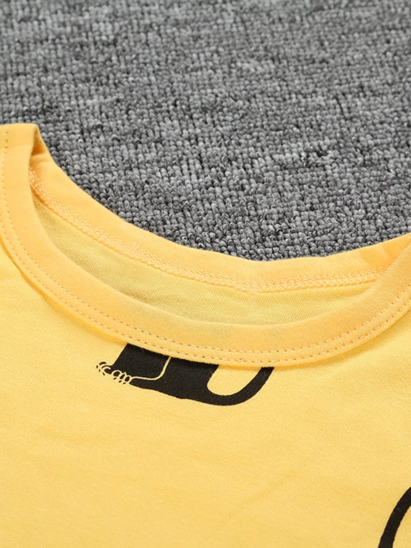 Children's Cute Cat Print Long Sleeve Top and Pants Set 