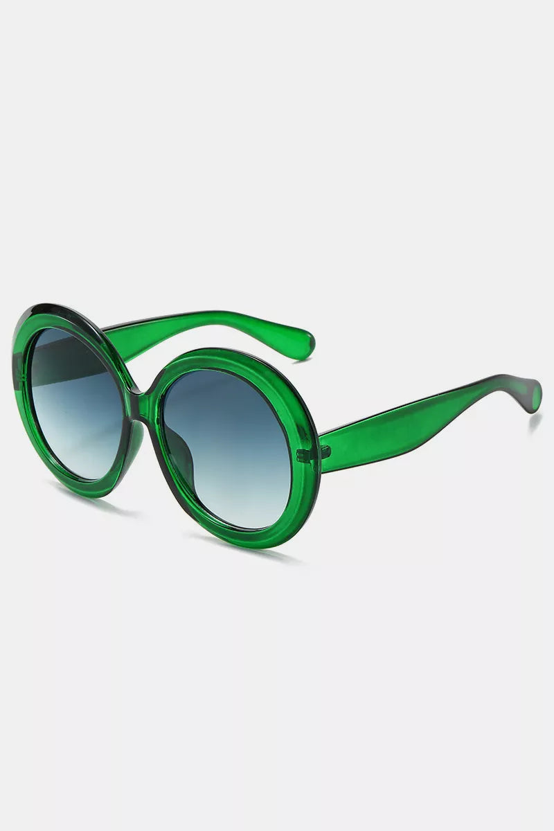 Oversized Round Frame Fashion Sunglasses 