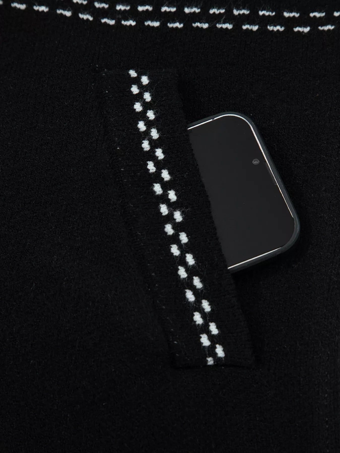 Contrast Trim Button up Sweater Cardigan 