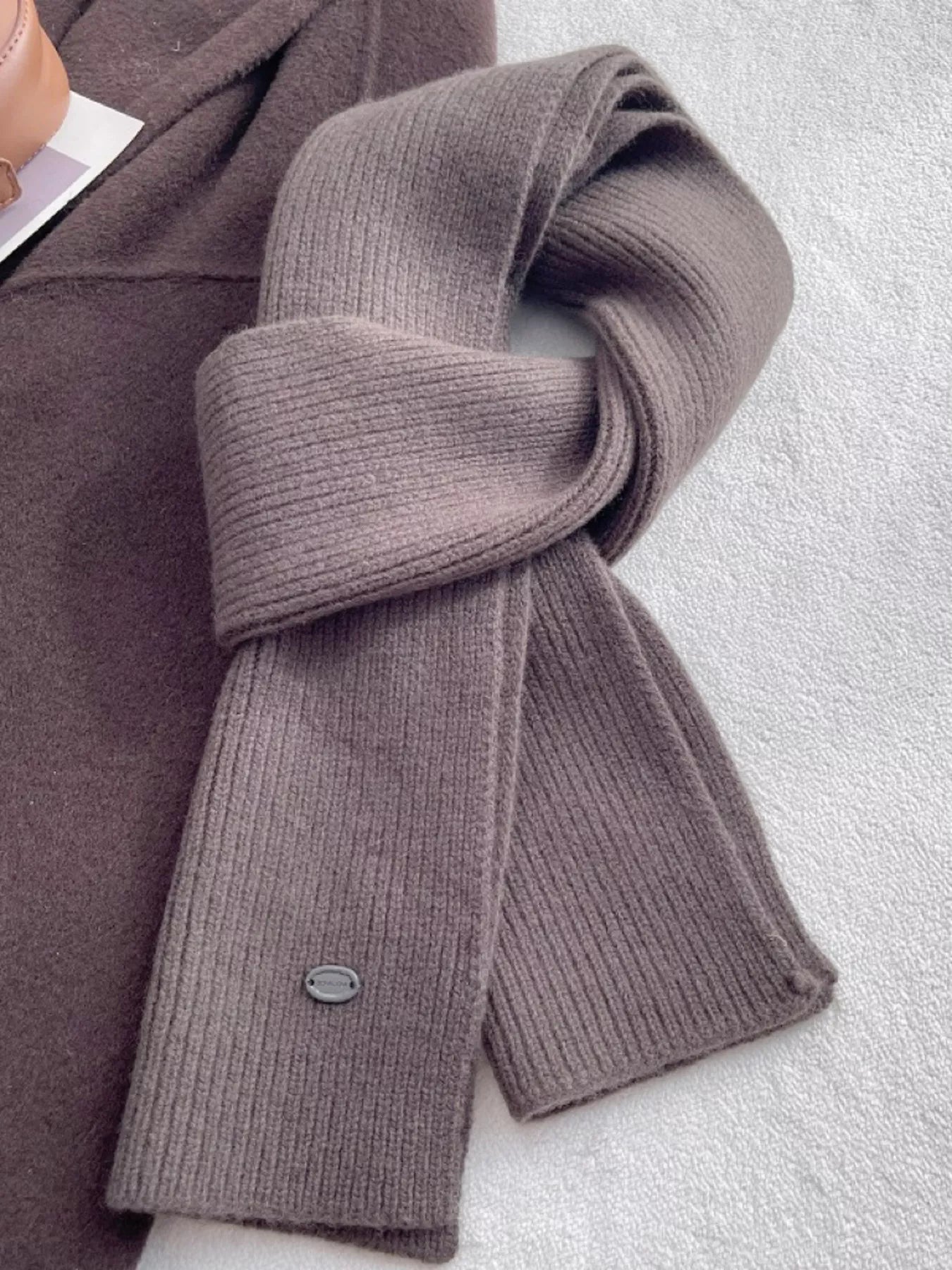 Pure Wool Soft Knit Scarf 