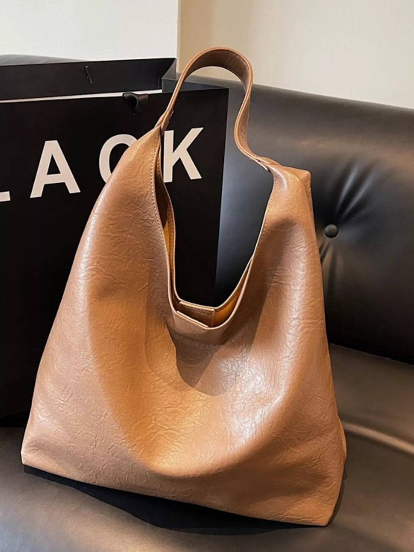 PU Leather Tote Bag 