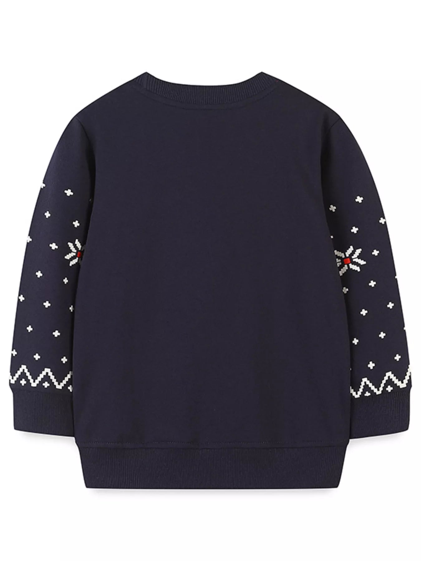 Children's Christmas Reindeer & Santa Round Neck Sweatshirt 