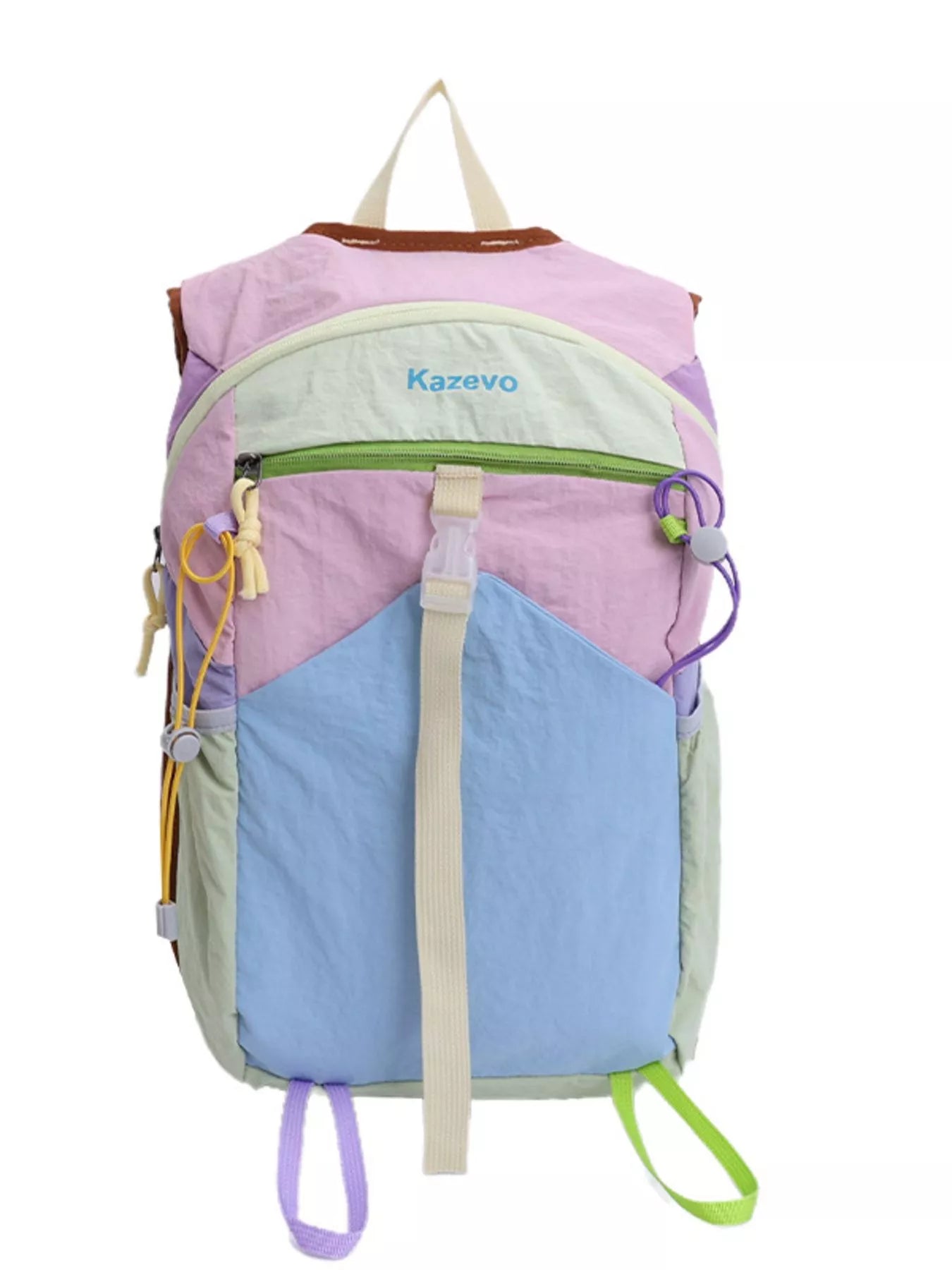 Lightweight Color Block Backpack Bag 