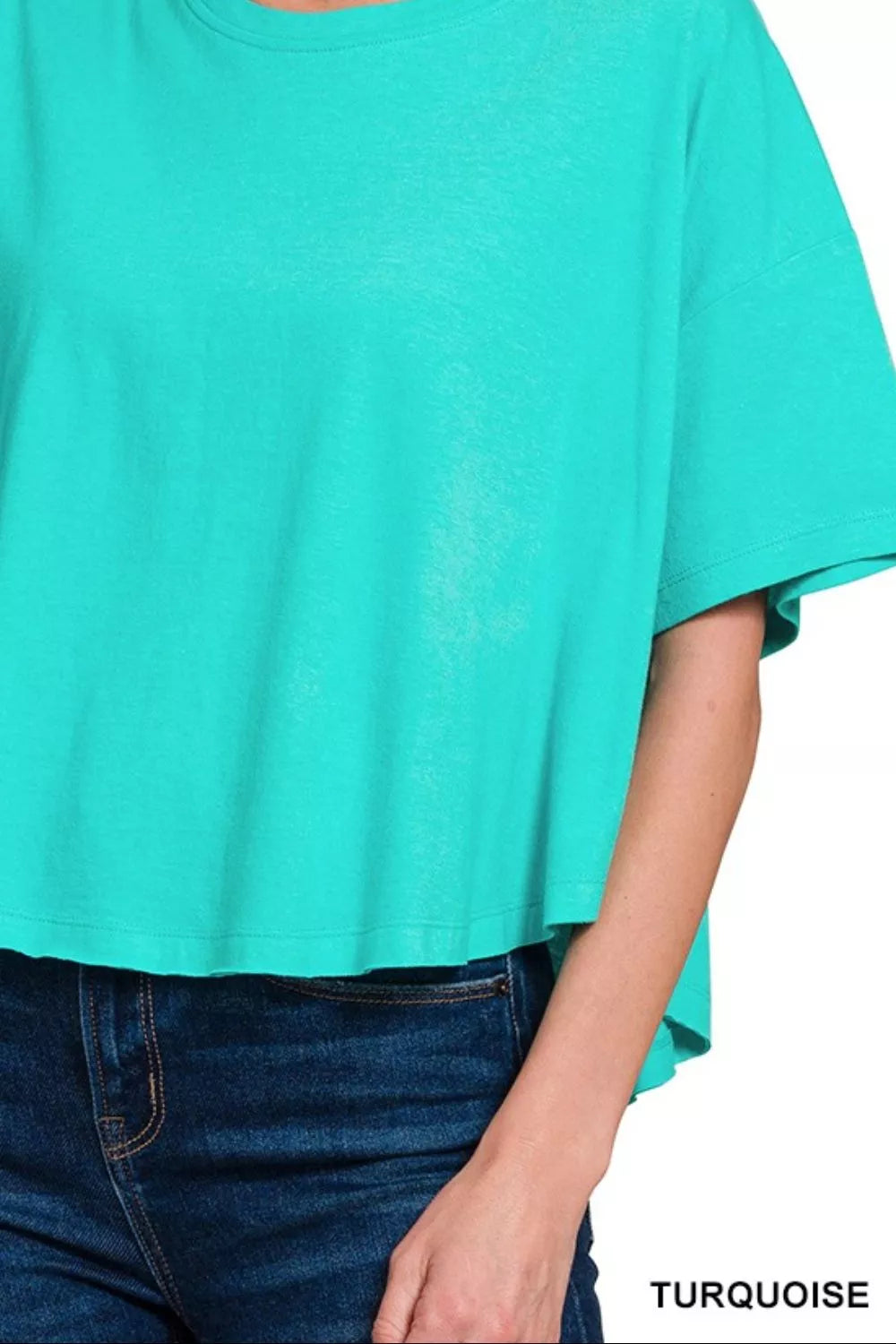 Zenana Cotton Round Neck Short Sleeve T-Shirt 