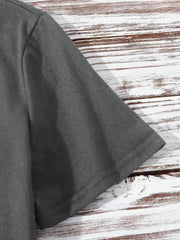 Lucky Clover Round Neck Short Sleeve T-Shirt 