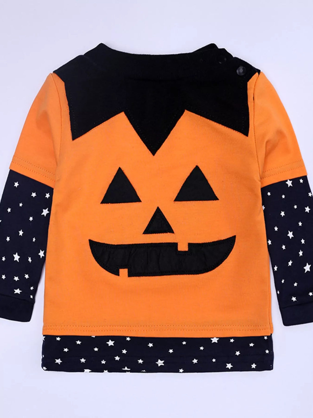 Children's Halloween Pumpkin Face Long Sleeve 4-Piece Set 