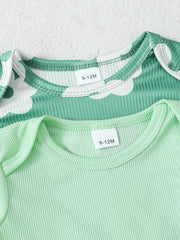 Children's Long Sleeve Bodysuit and Pants 4 Piece Set 