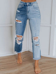 Distressed Jeans with Pockets 