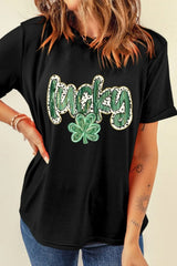 Lucky Clover Graphic T-Shirt 