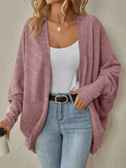 Cozy Oversized Open Front Knit Cardigan 