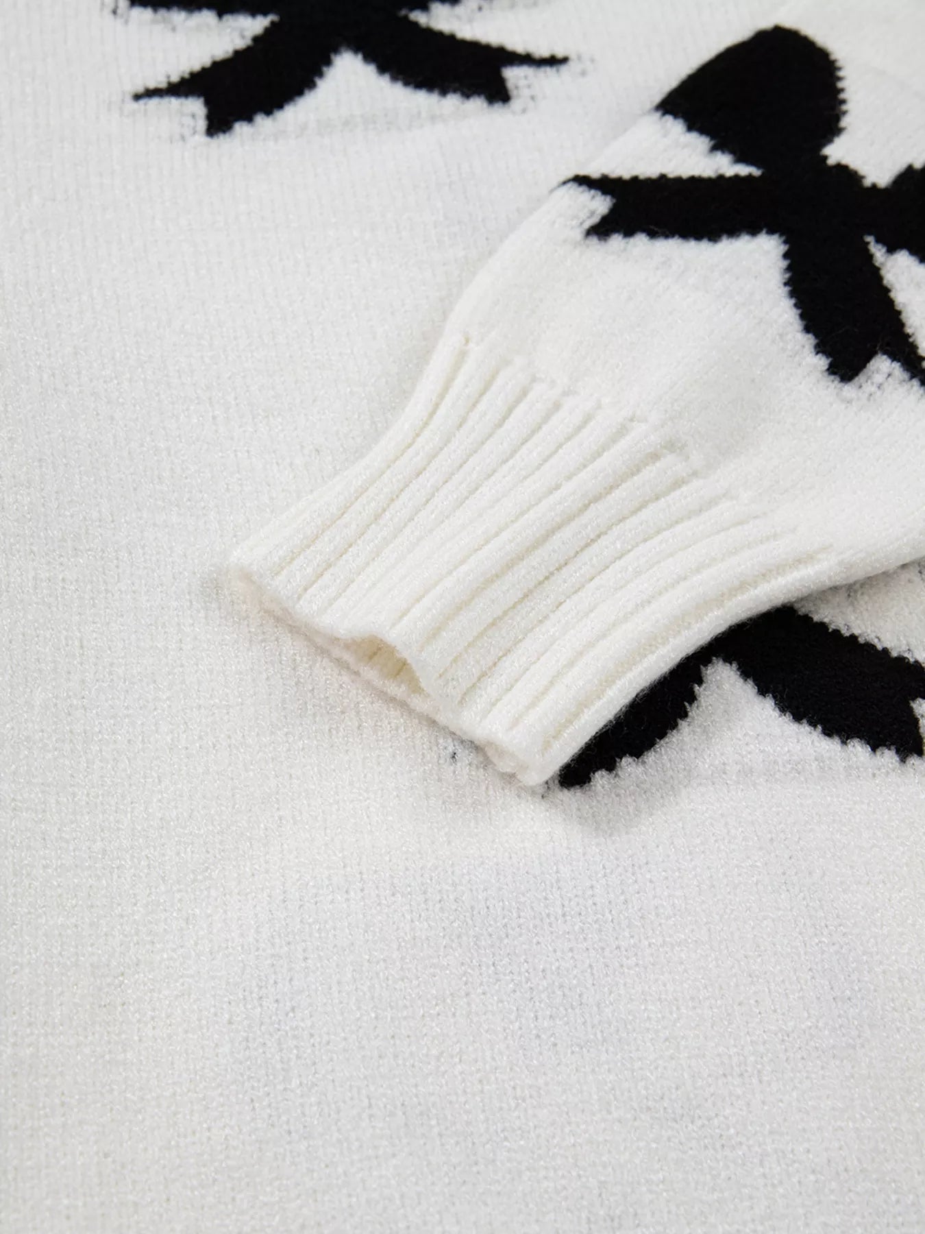 Tie Front Bow Pattern Cardigan 