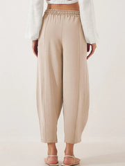 Full Size Drawstring Cropped Jogger Pants Plus Size 