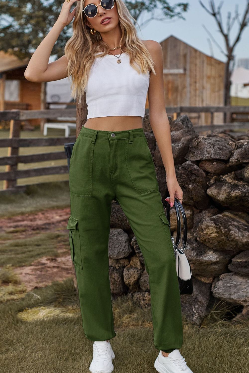 Long Jeans with Pocket 