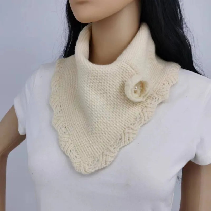 Add a Touch of Elegance with the PetalEdge™ Crocheted Triangle Scarf 