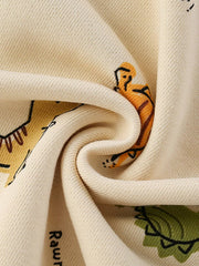 Children's Dinosaur Print Crew Neck Sweatshirt 