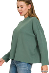 Zenana Viscose Sweater Top & Pants Set 