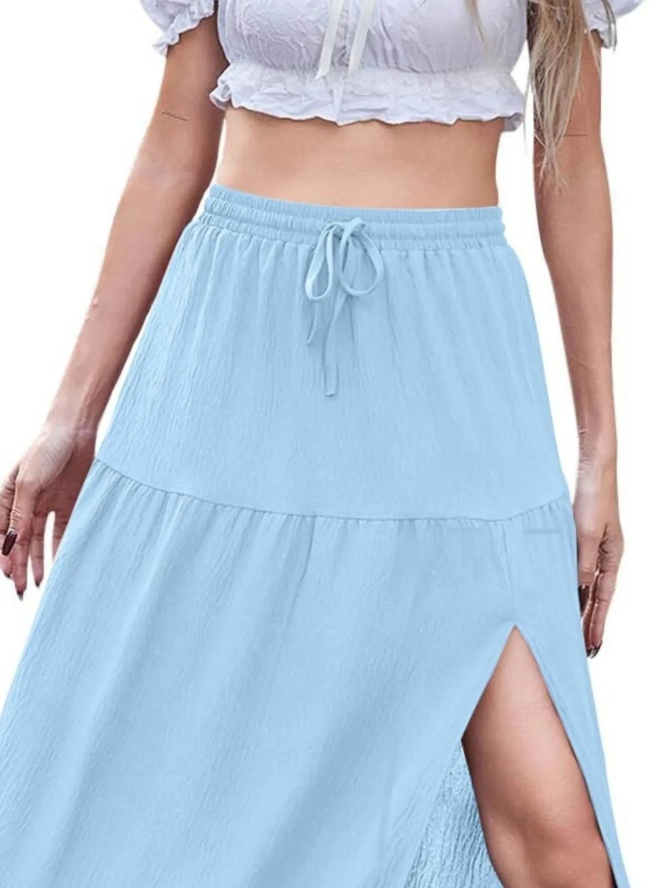 Full Size Slit Maxi Skirt Plus Size 