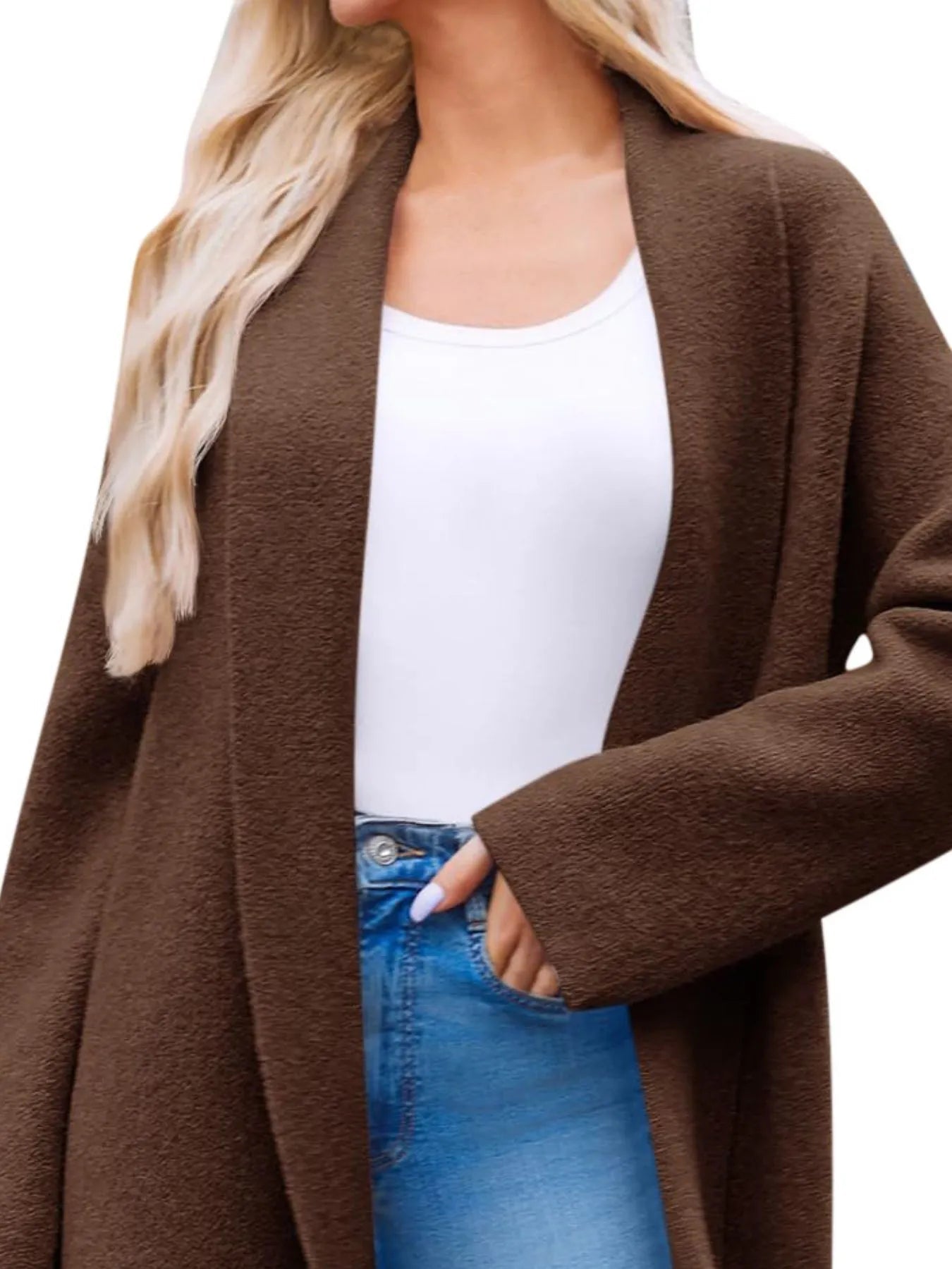Open Front Longline Coat 