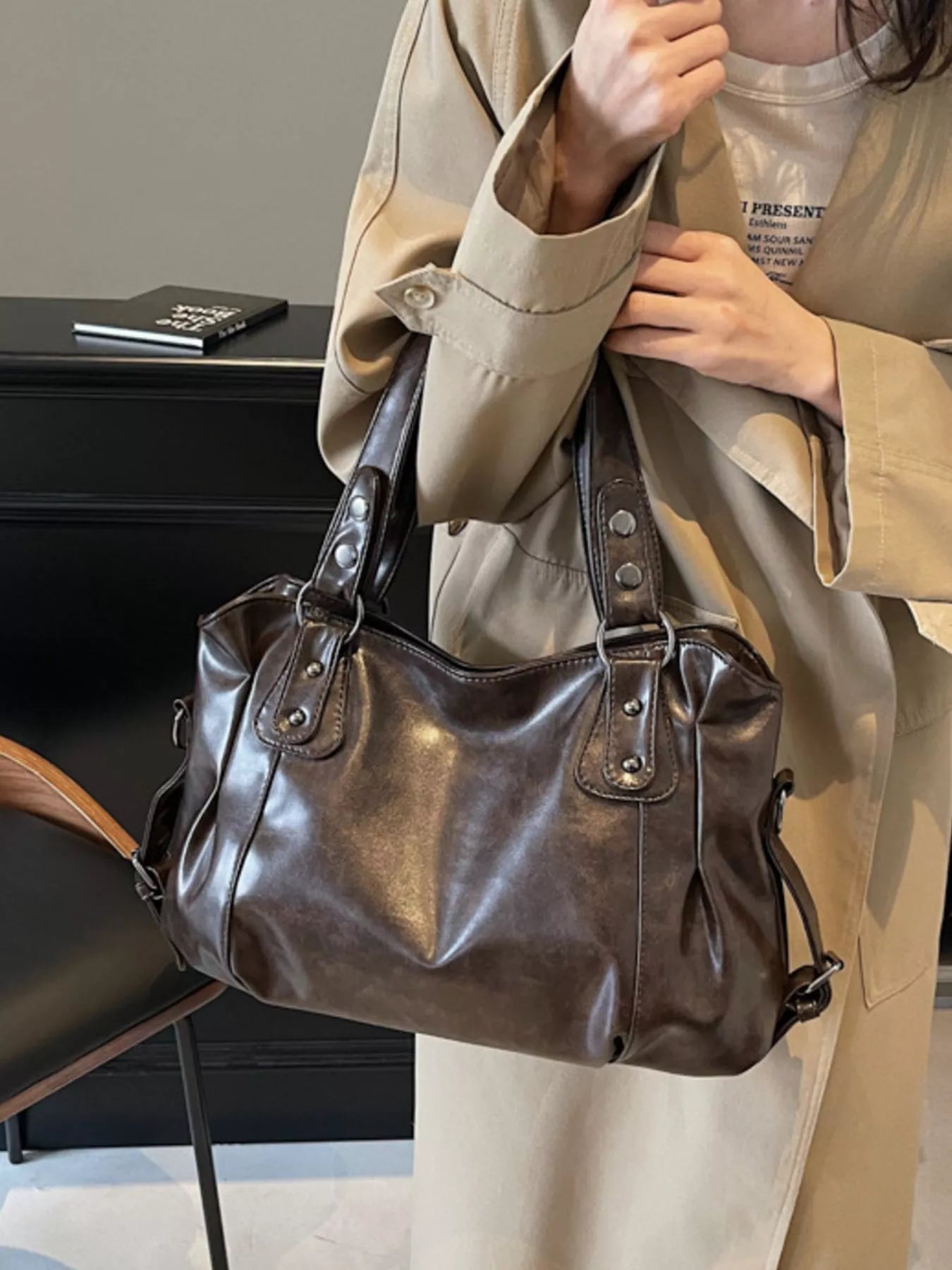Vintage Style Leather Handbag 