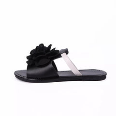Flower Open Toe Flats Sandals 