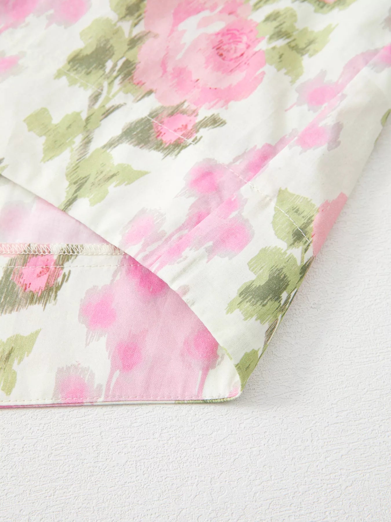 Floral Ruffle Sleeve Blouse 
