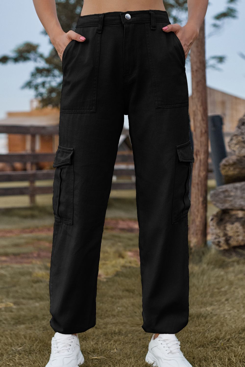 Long Jeans with Pocket 
