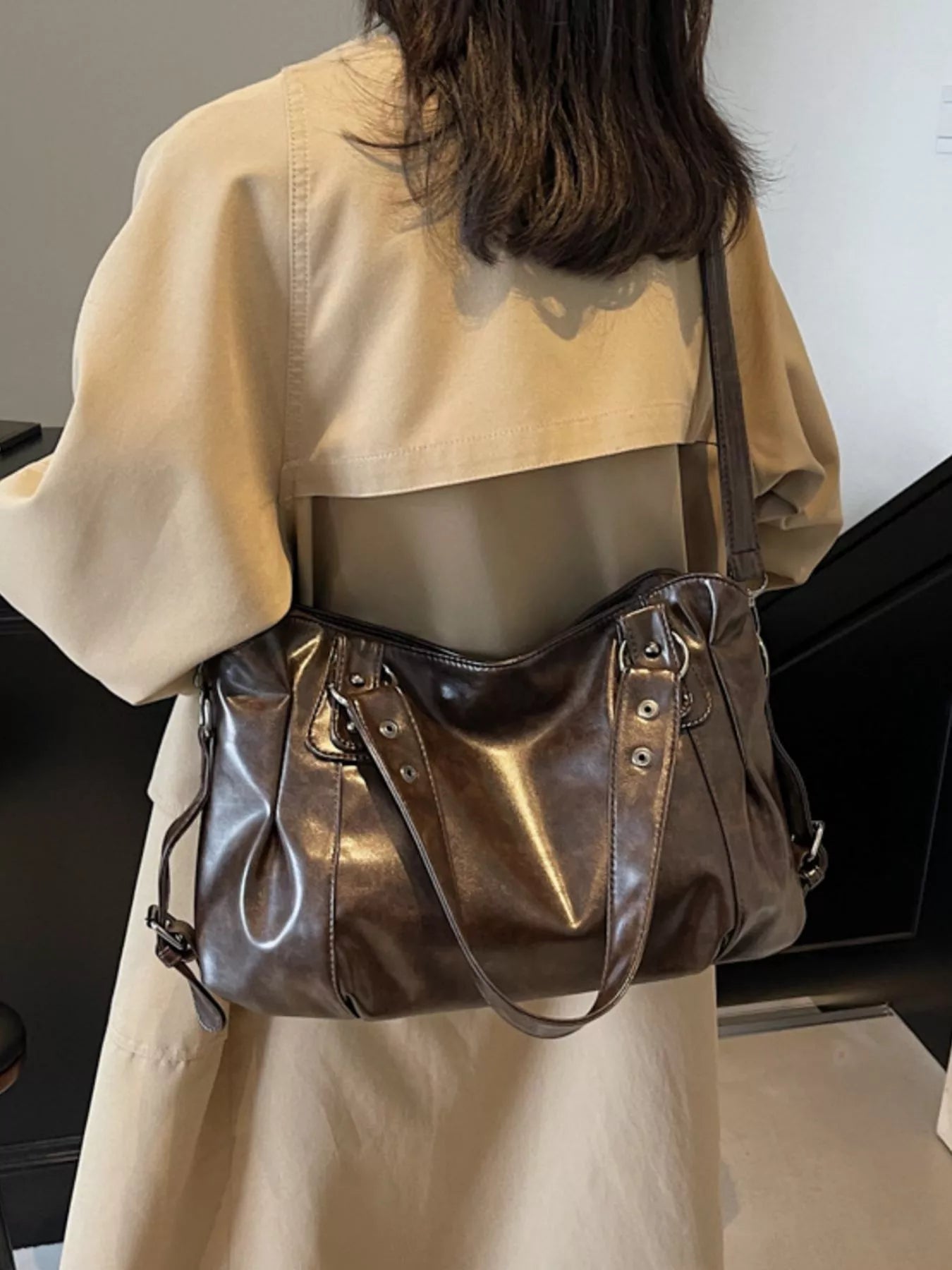 Vintage Style Leather Handbag 
