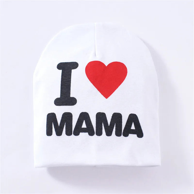 50% Off + Free Shipping Today | SOHOBLOO'S I Luv Mama & Papa Baby Hat 