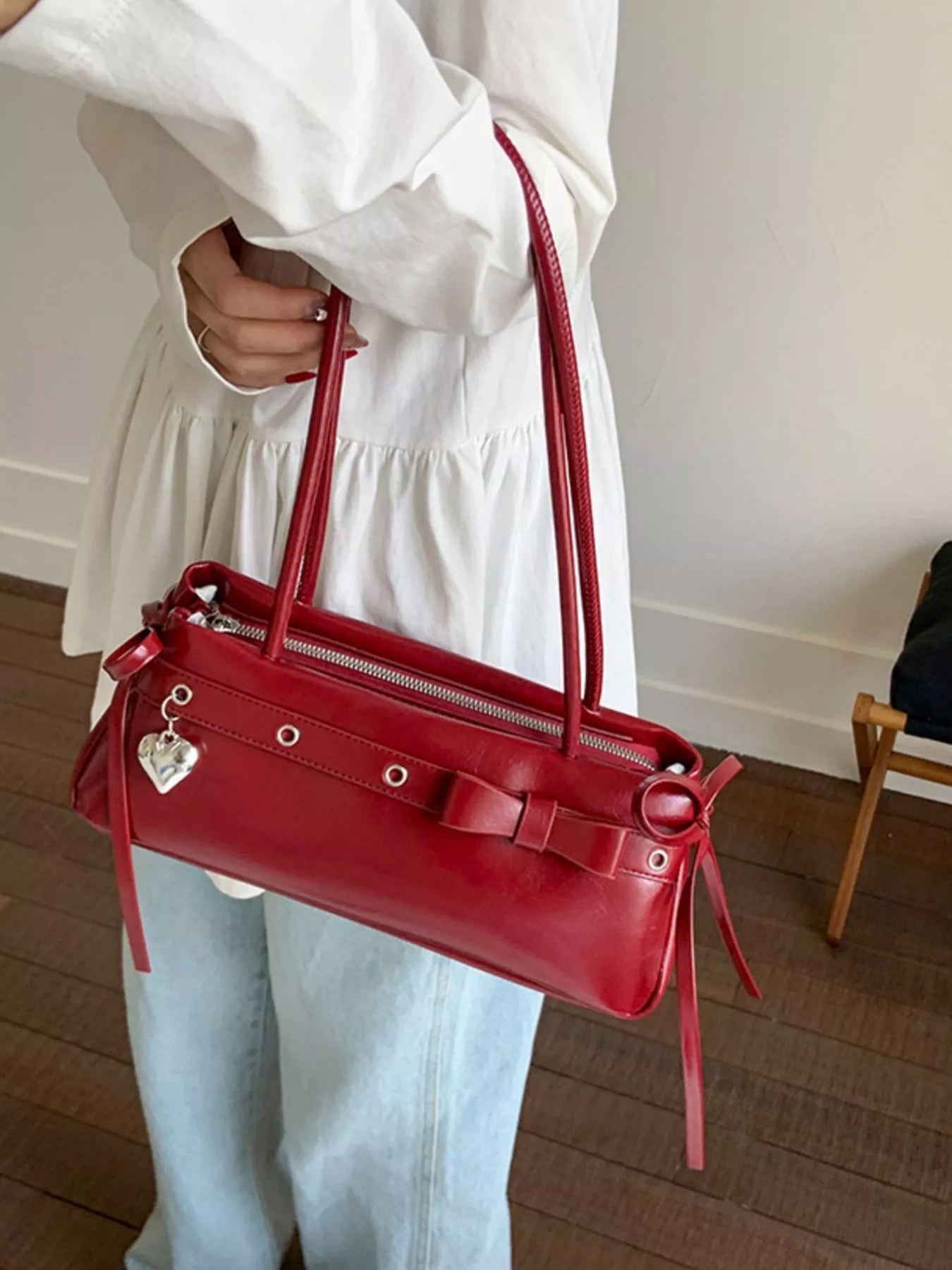 PU Leather Shoulder Bag 