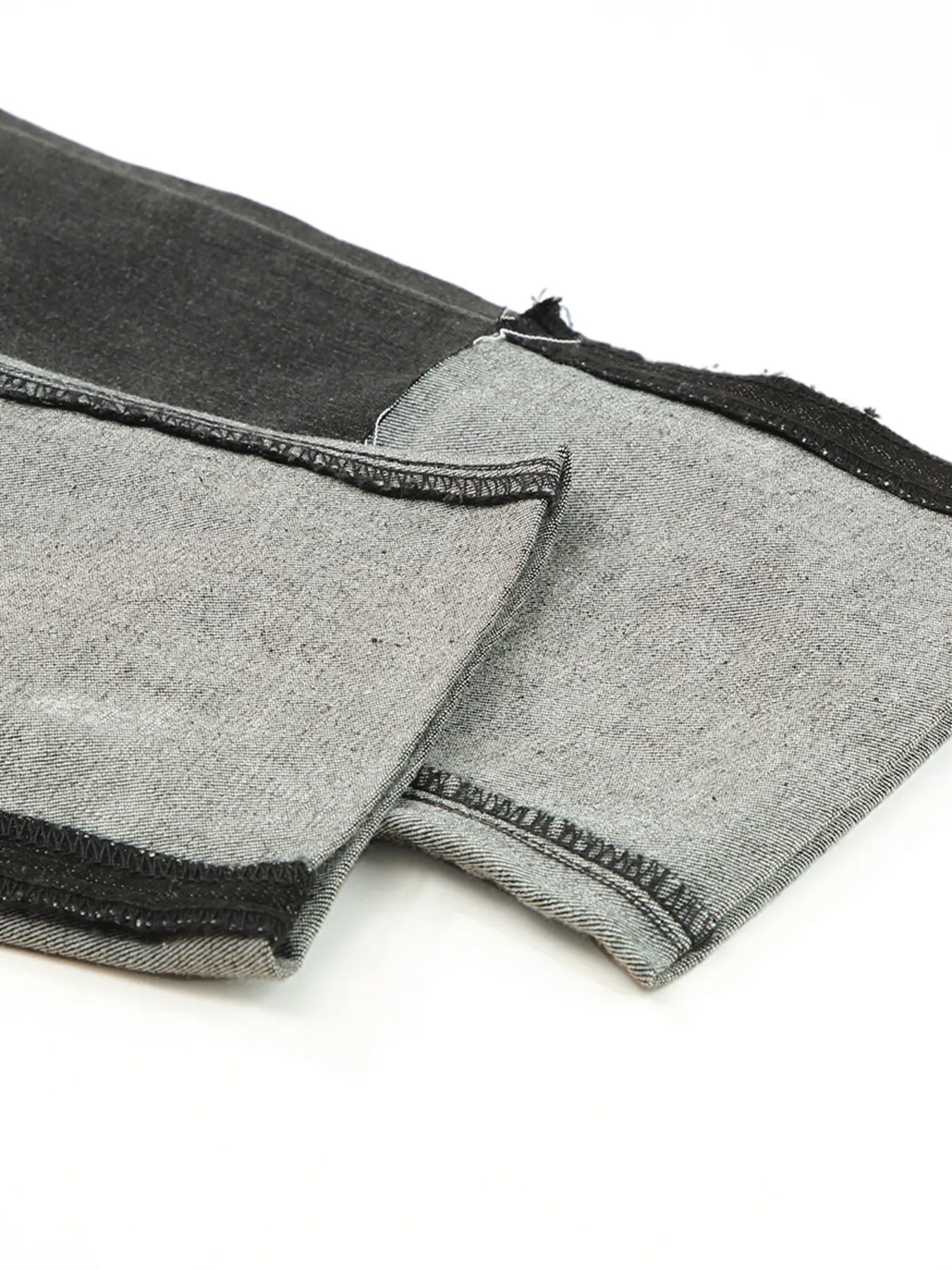 High Waist Distressed Straight Leg Jeans 