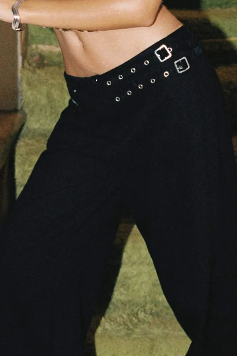 Wide Leg Jeans with Pockets 