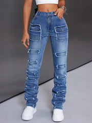 Men's Distressed Slim Fit Jeans 