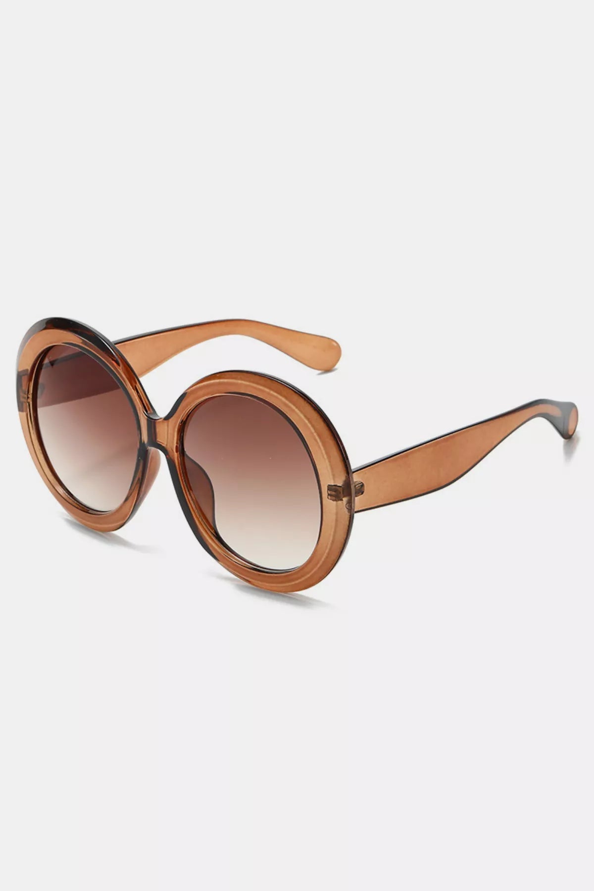 Oversized Round Frame Fashion Sunglasses 