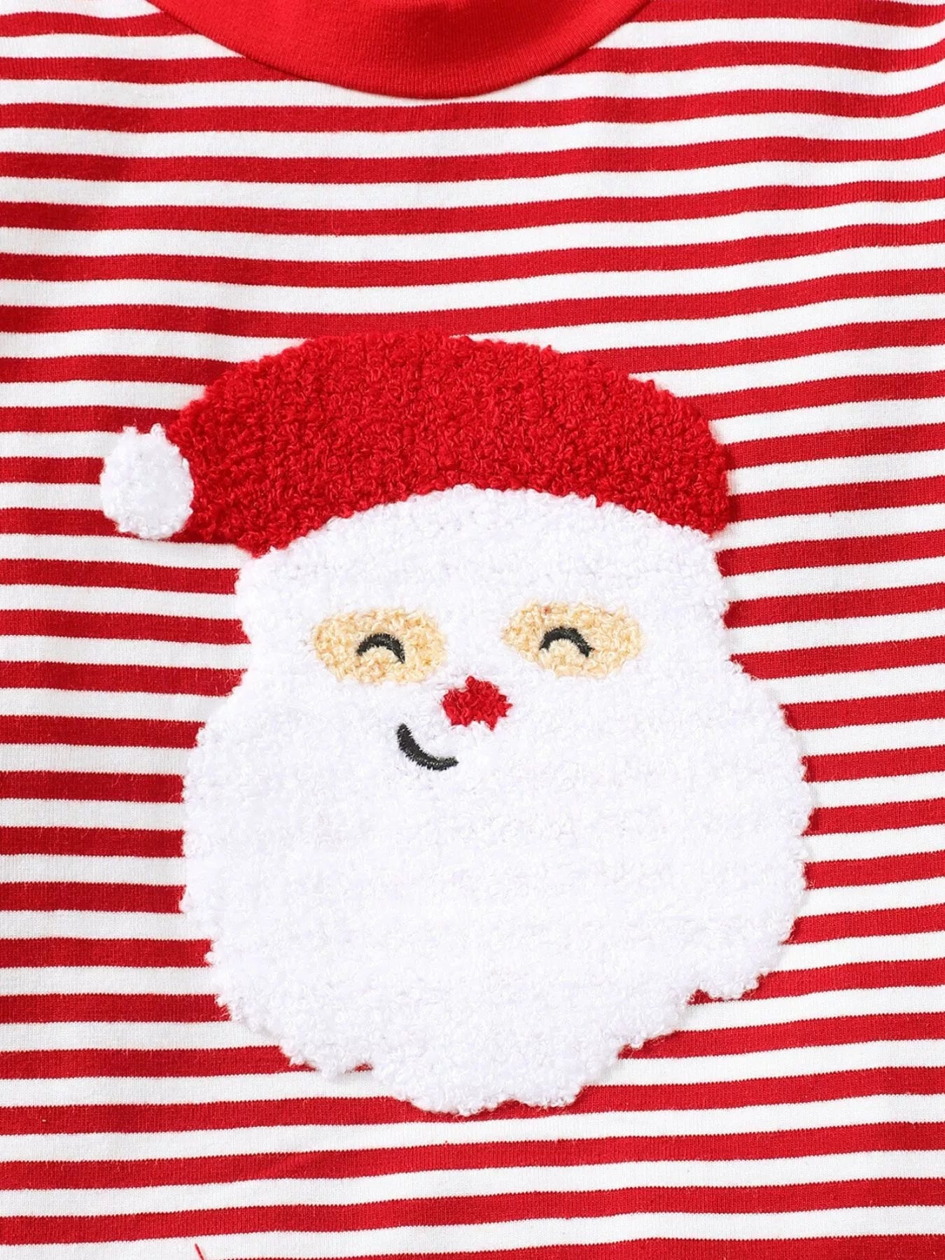 Children's Christmas Santa Striped Pajama Set 