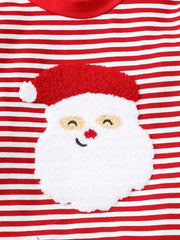 Children's Christmas Santa Striped Pajama Set 