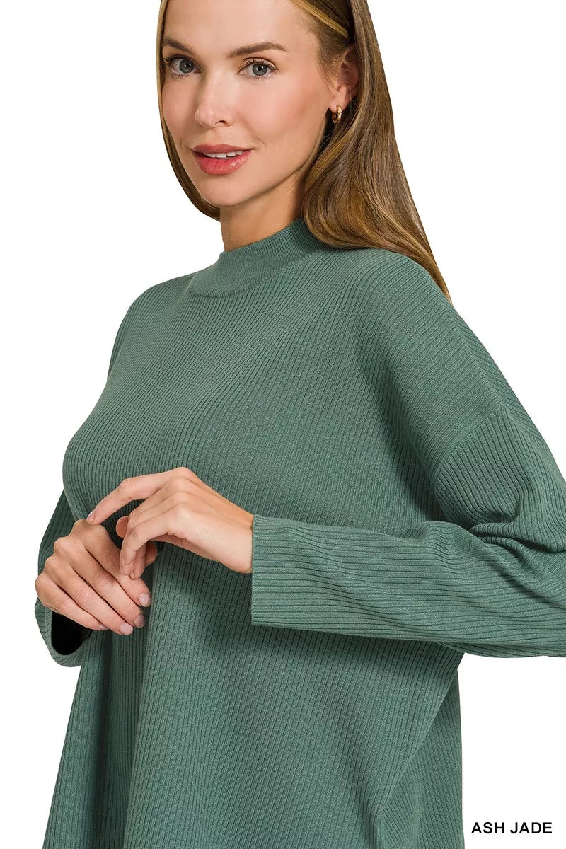 Zenana Viscose Sweater Top & Pants Set 