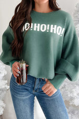 'HO! HO! HO!' Graphic Long Sleeve Sweater 