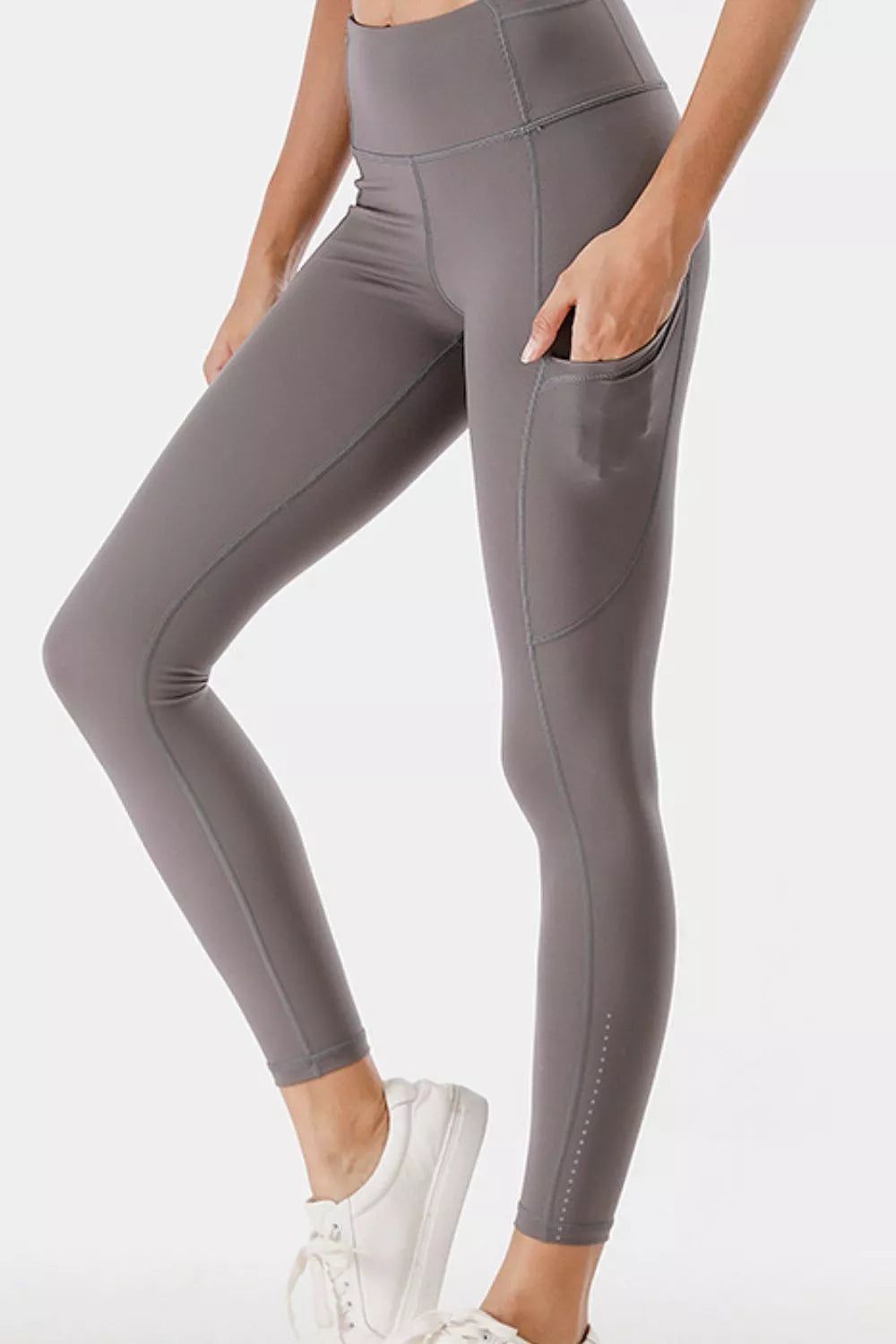 Full Size High-Waisted Active Leggings with Pockets Plus Size 