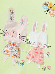 Children's Bunny Applique Short Sleeve T-Shirt 