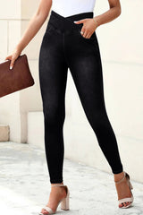 High Waist Jeans with Pockets 