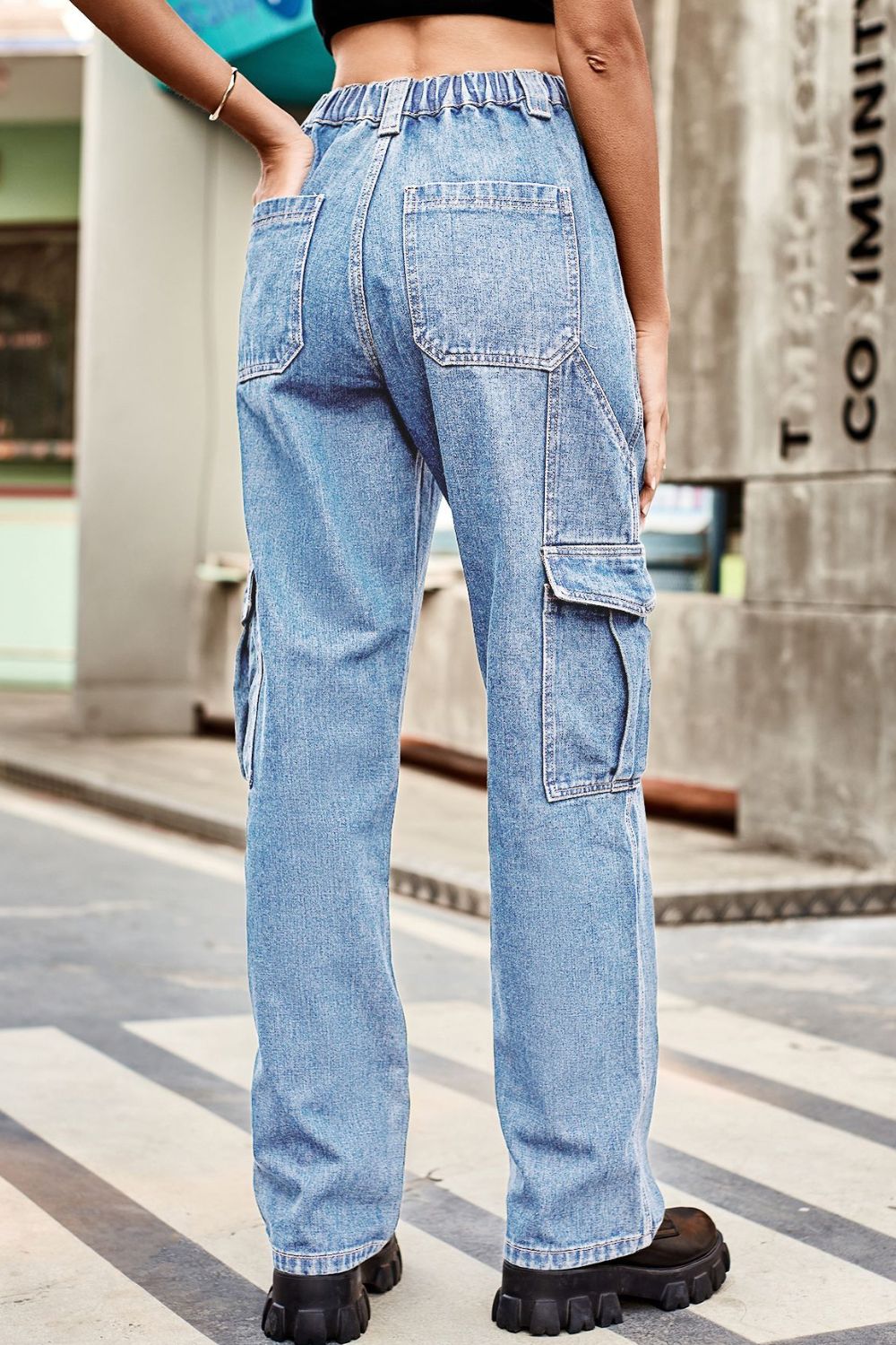 Loose Fit Long Pants with Pockets 