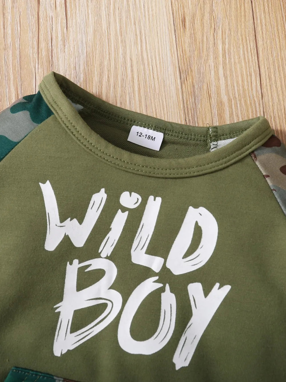 Children's Camouflage Top and Pants Set 