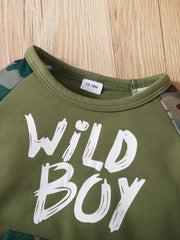 Children's Camouflage Top and Pants Set 